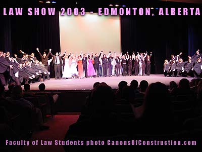 Law Show 2003 - dancers and singers on stage